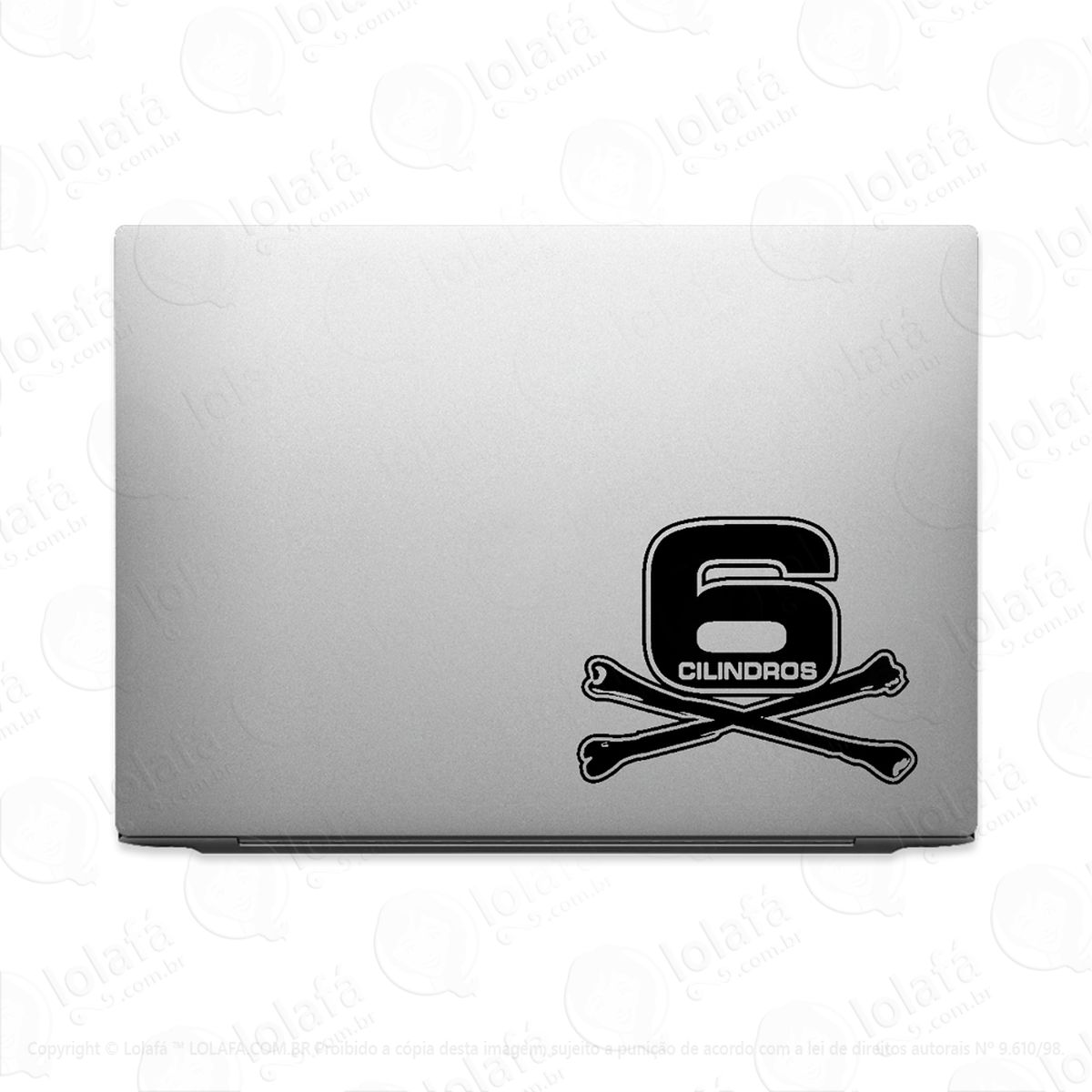 adesivo para notebook 6 cilindros tuning mod:2442