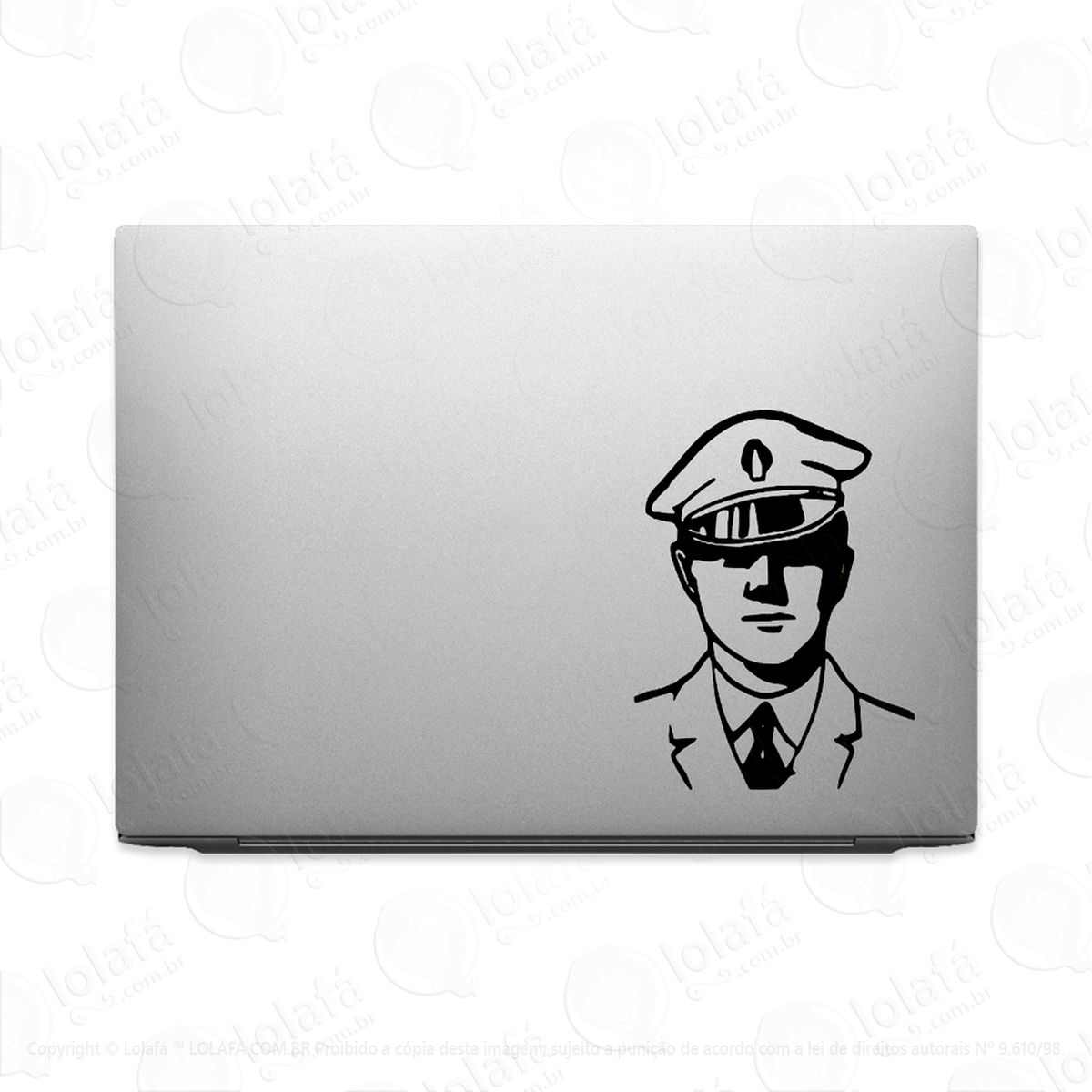 adesivo para notebook policial profissão polícia militar mod:2455