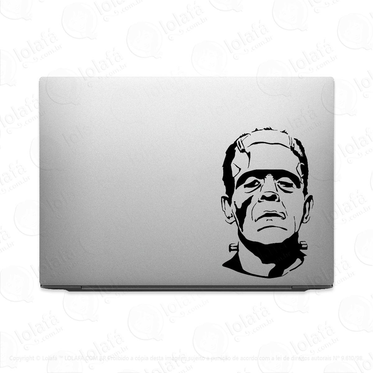 adesivo para notebook frankenstein retrato mod:2478