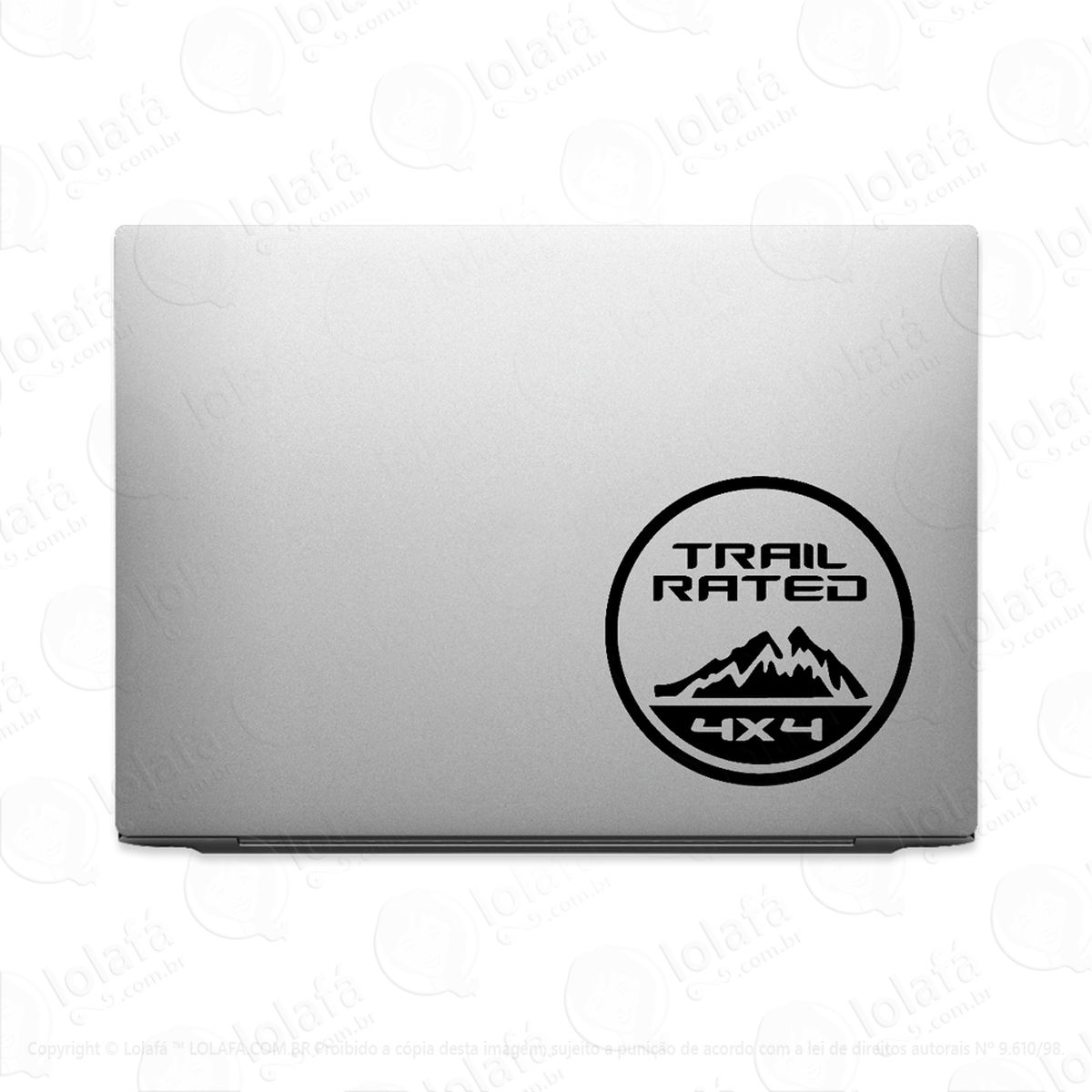 adesivo para notebook trail rated - 4x4 trilha mod:2489