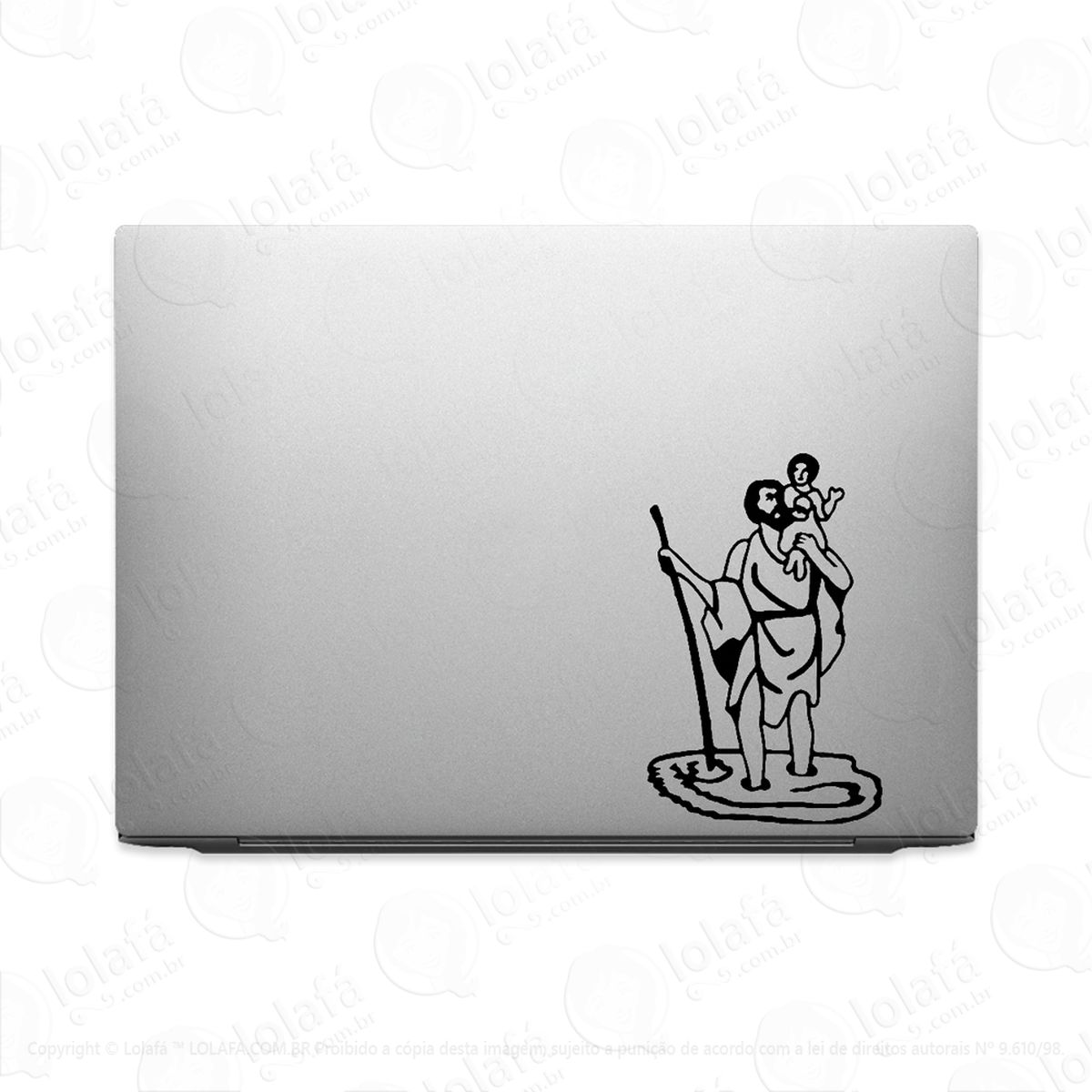 adesivo de notebook são cristóvão católico mod:2514