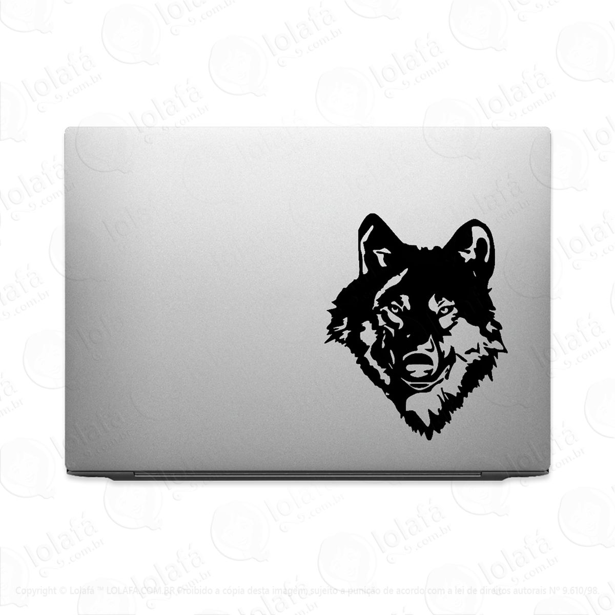 adesivo tablet notebook pc animal lobo selvagem natureza mod:2523