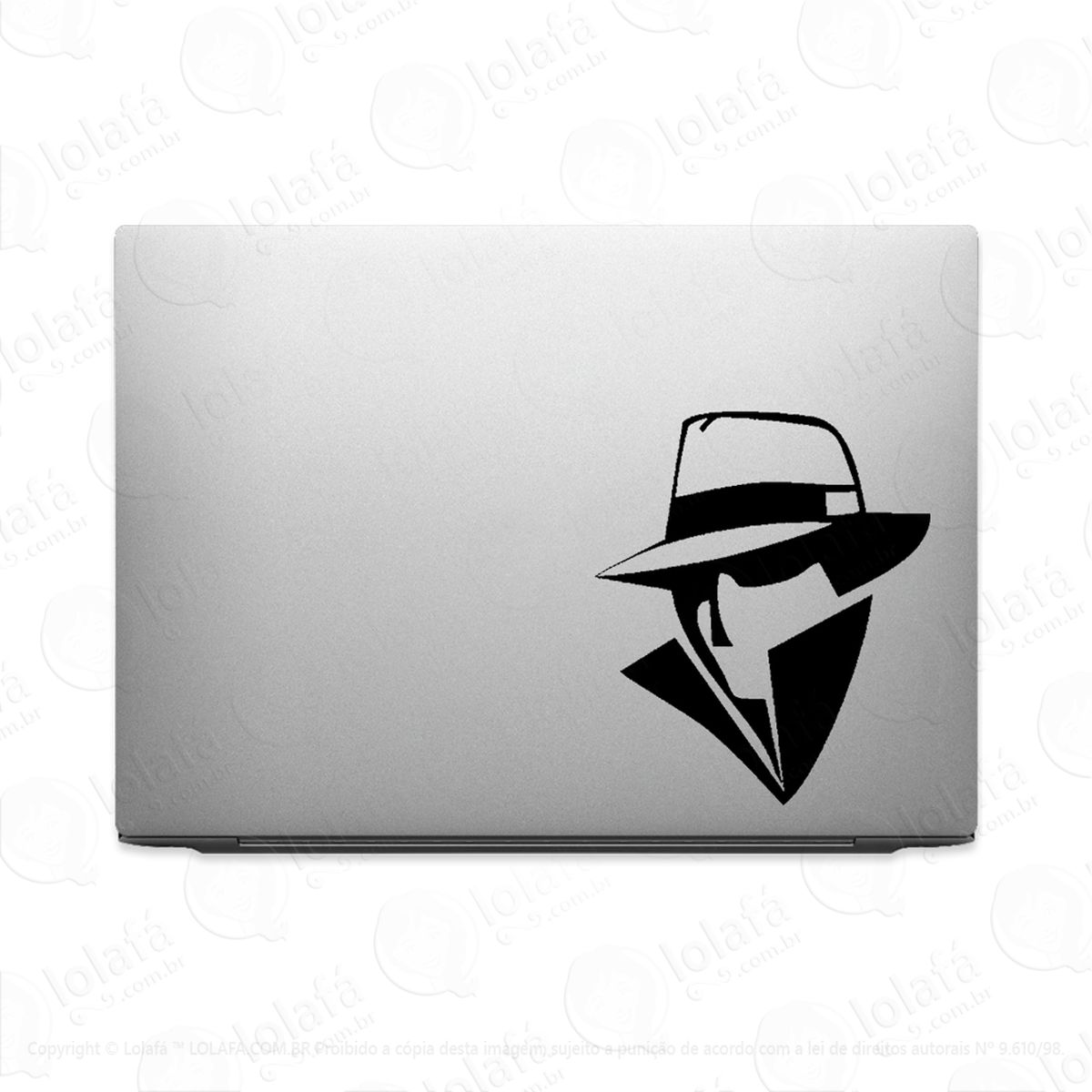 adesivo para notebook detetive espião agente secreto mod:2527