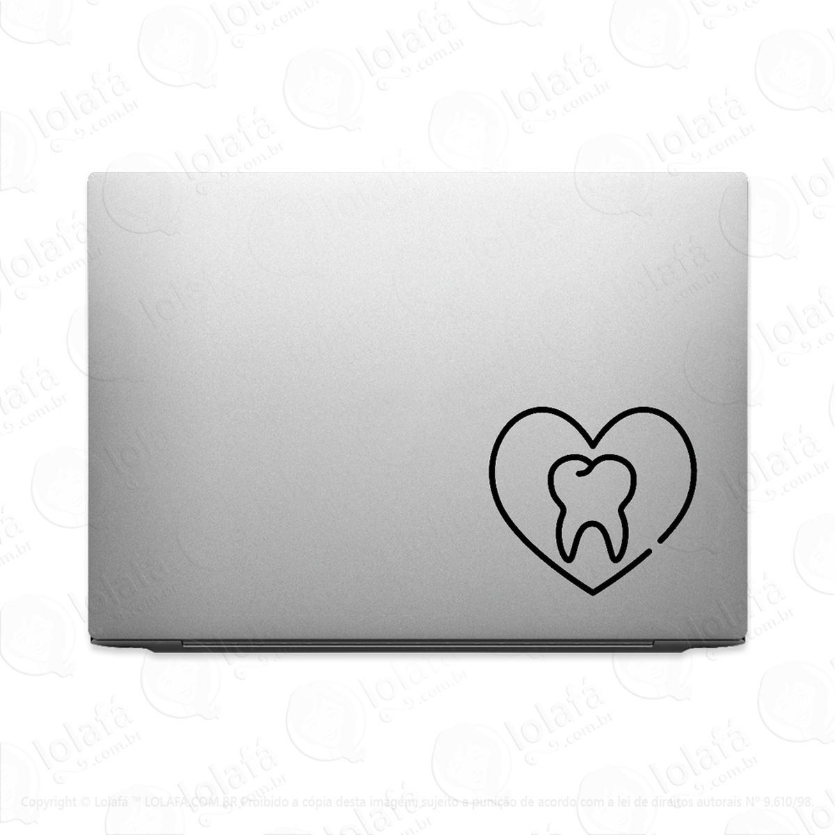 adesivo para notebook dentista amor por odontologia mod:2532