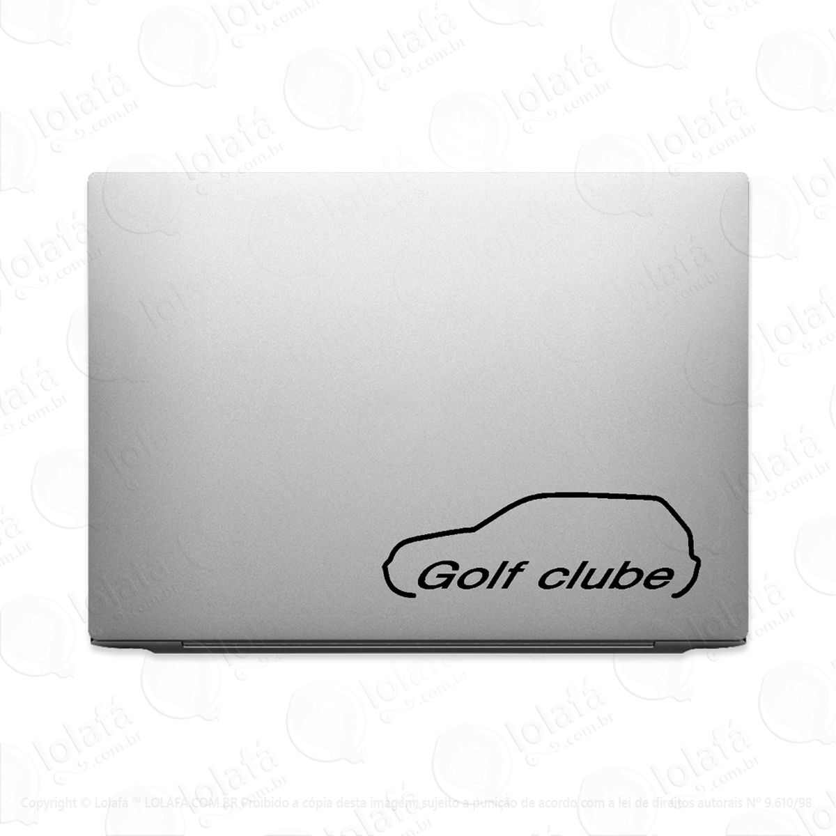 adesivo para notebook clube do carro golf mod:2564