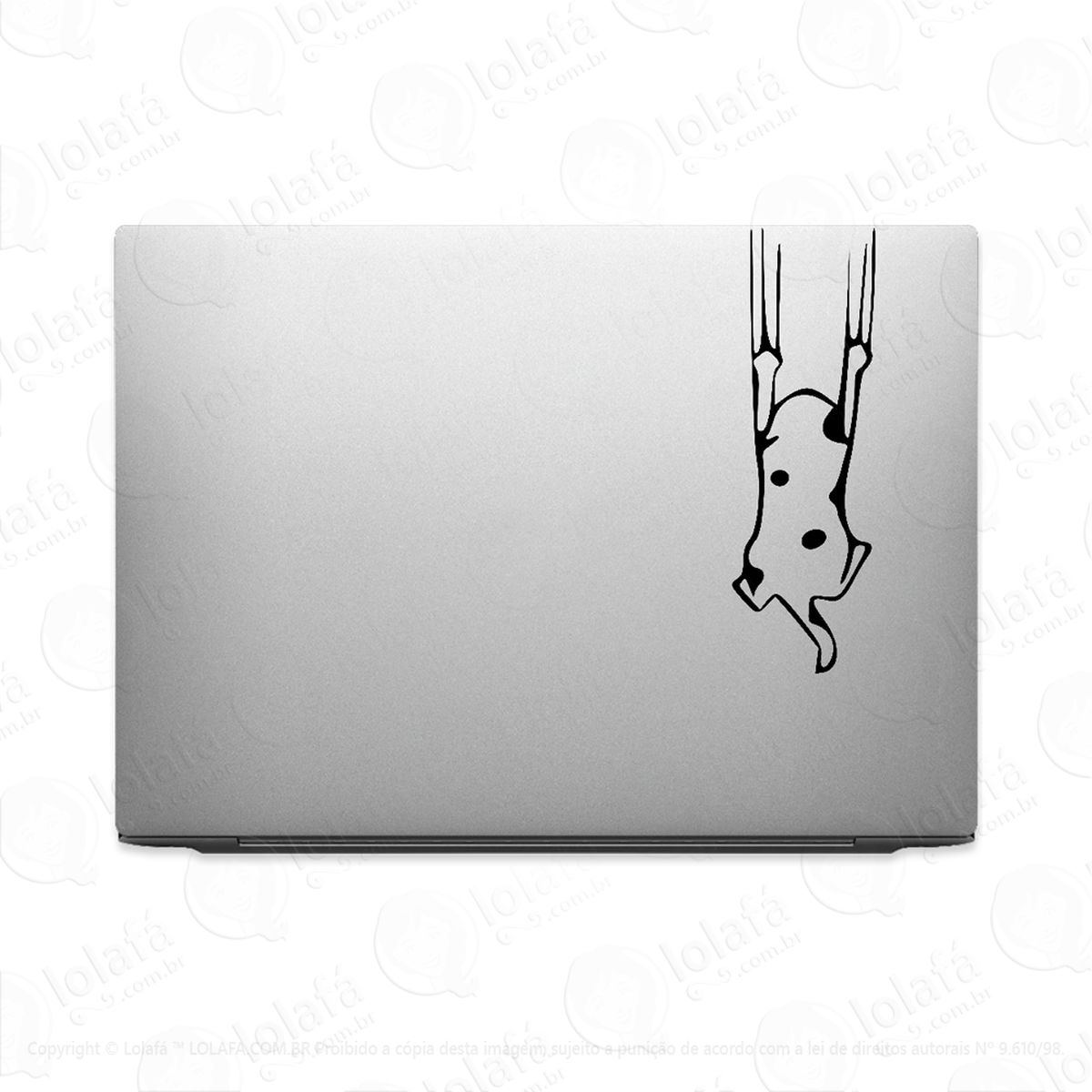 adesivo tablet notebook pc gato escorregando felino mod:2580