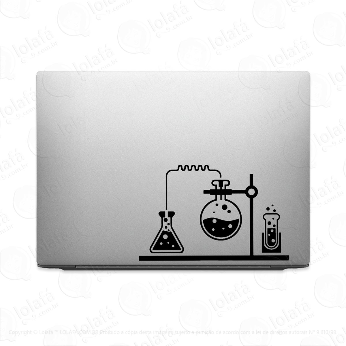 adesivo para notebook kit laboratório de química mod:2581