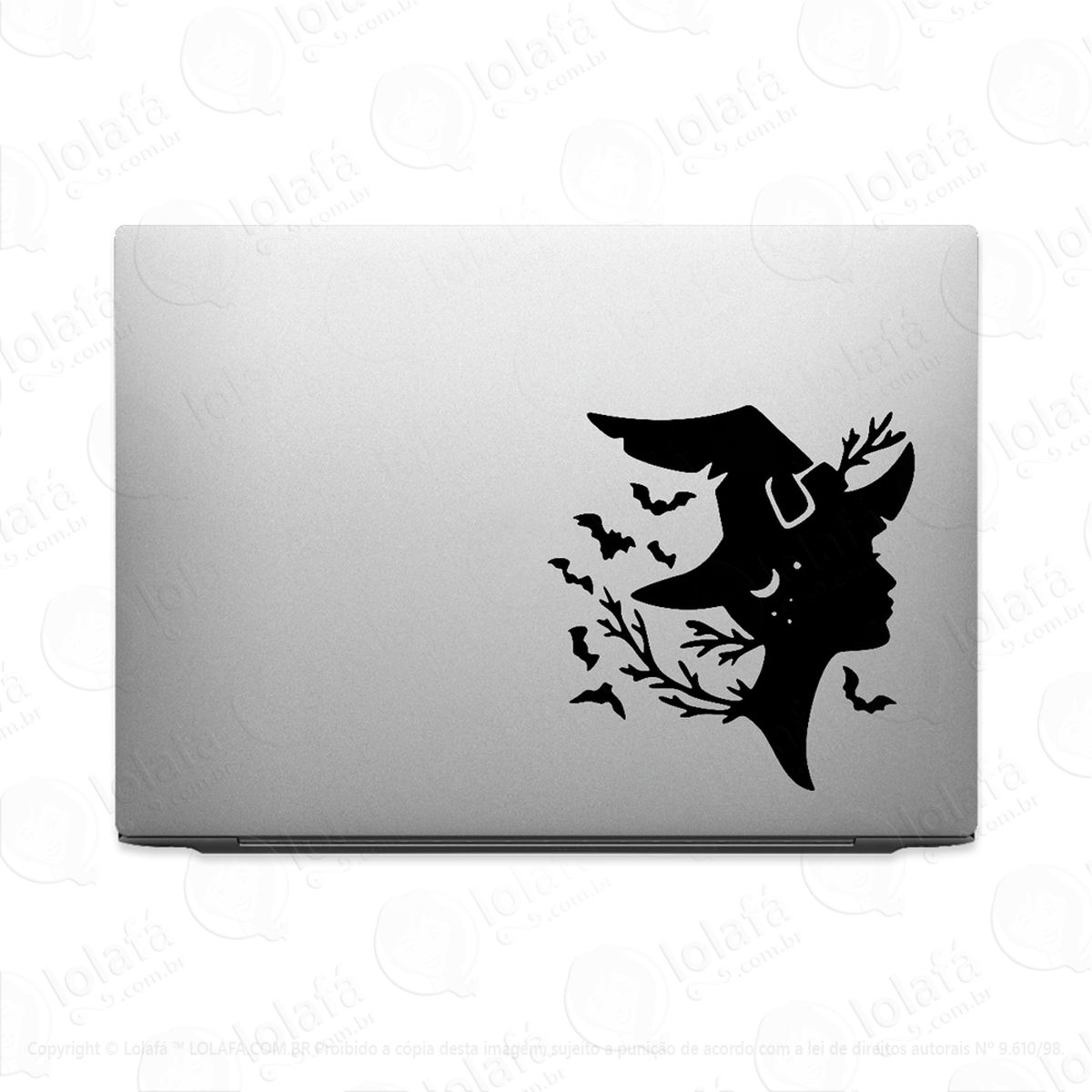 adesivo tablet notebook pc bruxa witch natureza wicca mod:2590