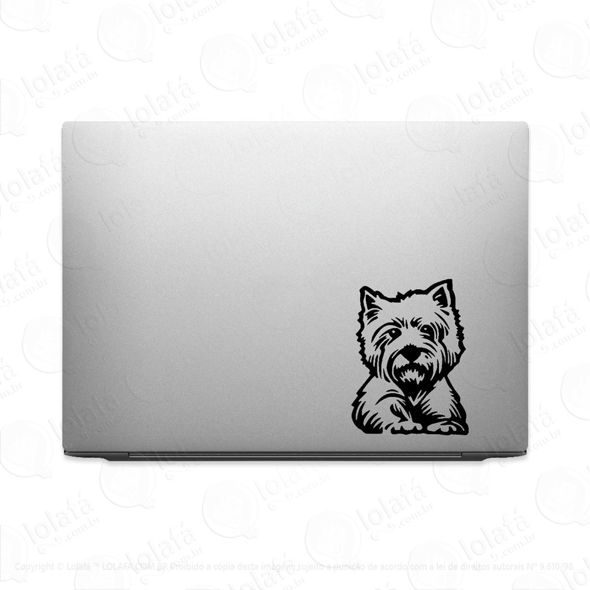 adesivo tablet notebook pc york shire terrier cachorro mod:2629