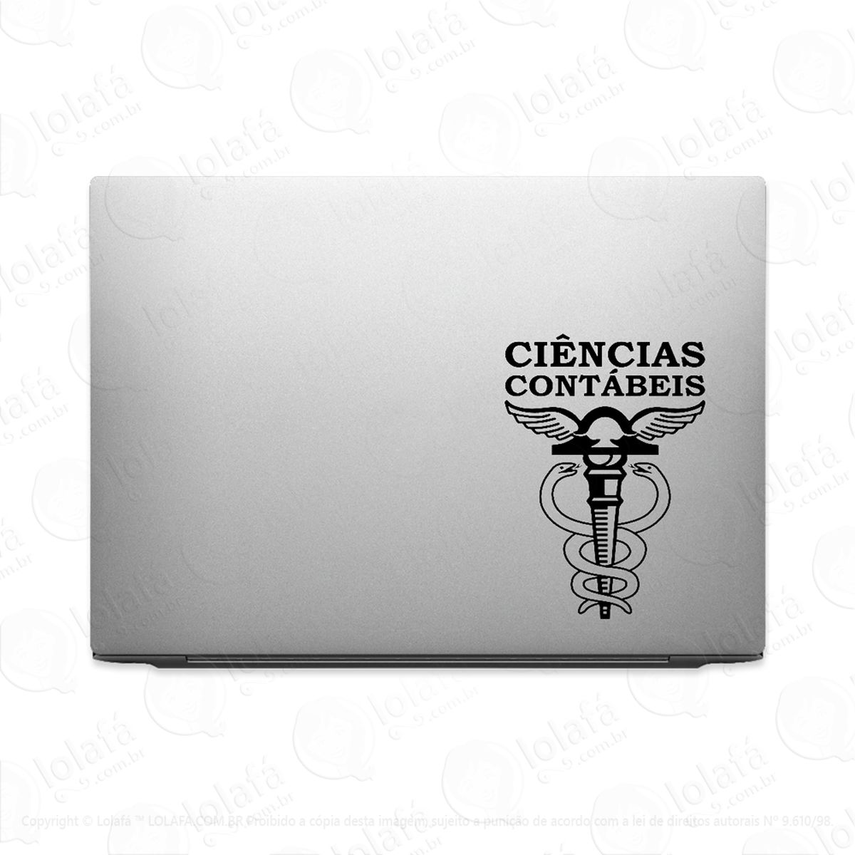 adesivo para notebook profissão ciências contábeis mod:2649