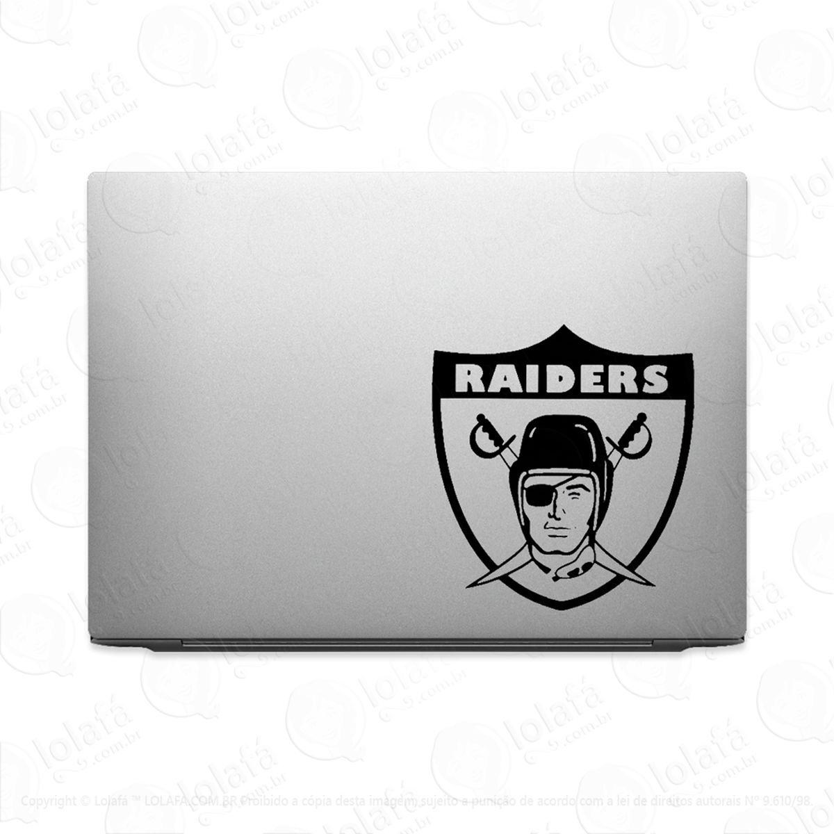 adesivo para notebook las vegas raiders futebol americano mod:2668