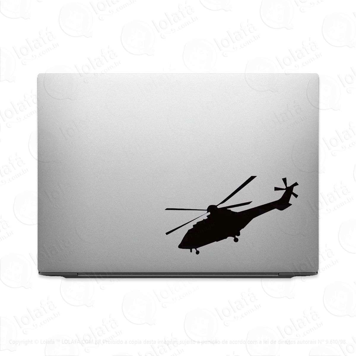 adesivo para notebook super puma helicóptero militar mod:2689