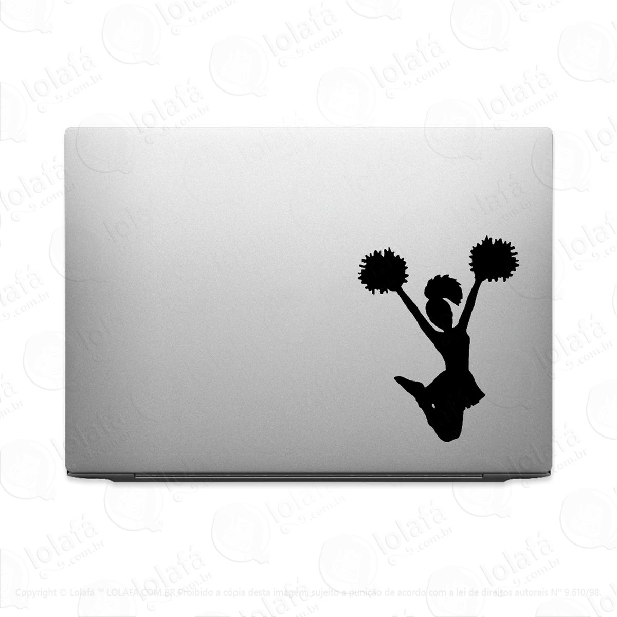 adesivo para notebook líder de torcida com pom pom mod:2690