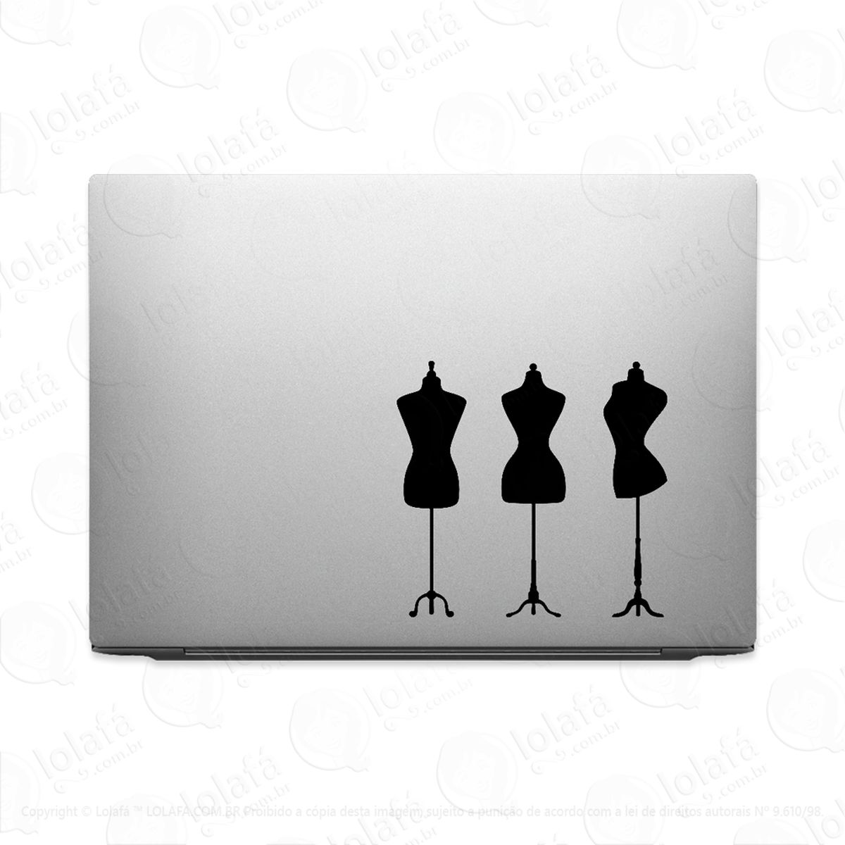 adesivo para notebook manequim vitrine loja mod:2693