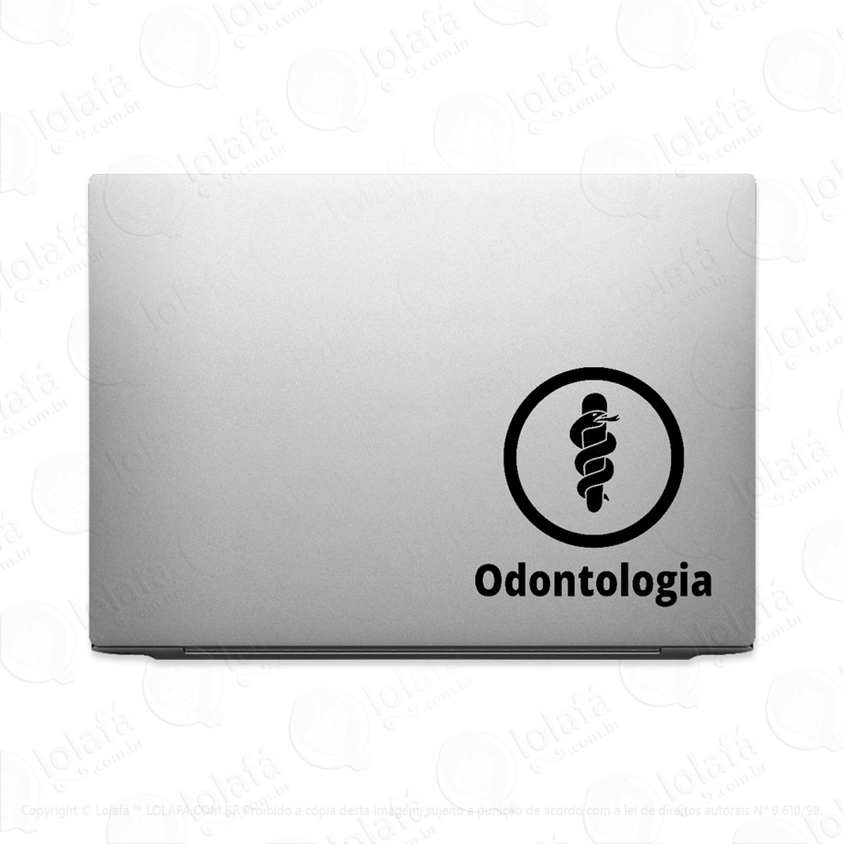 adesivo para notebook profissões faculdade odontologia mod:2700