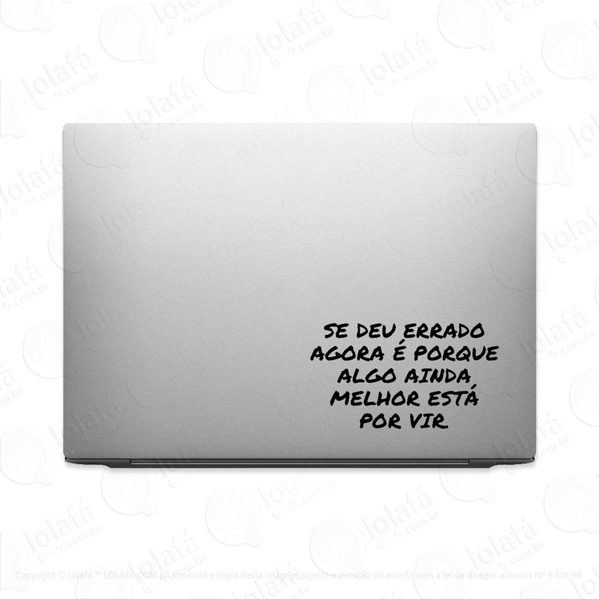 adesivo para notebook algo ainda melhor está por vir mod:2706