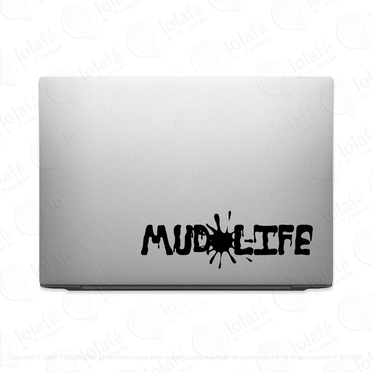 adesivo para notebook lama barro aventura mud life mod:2728