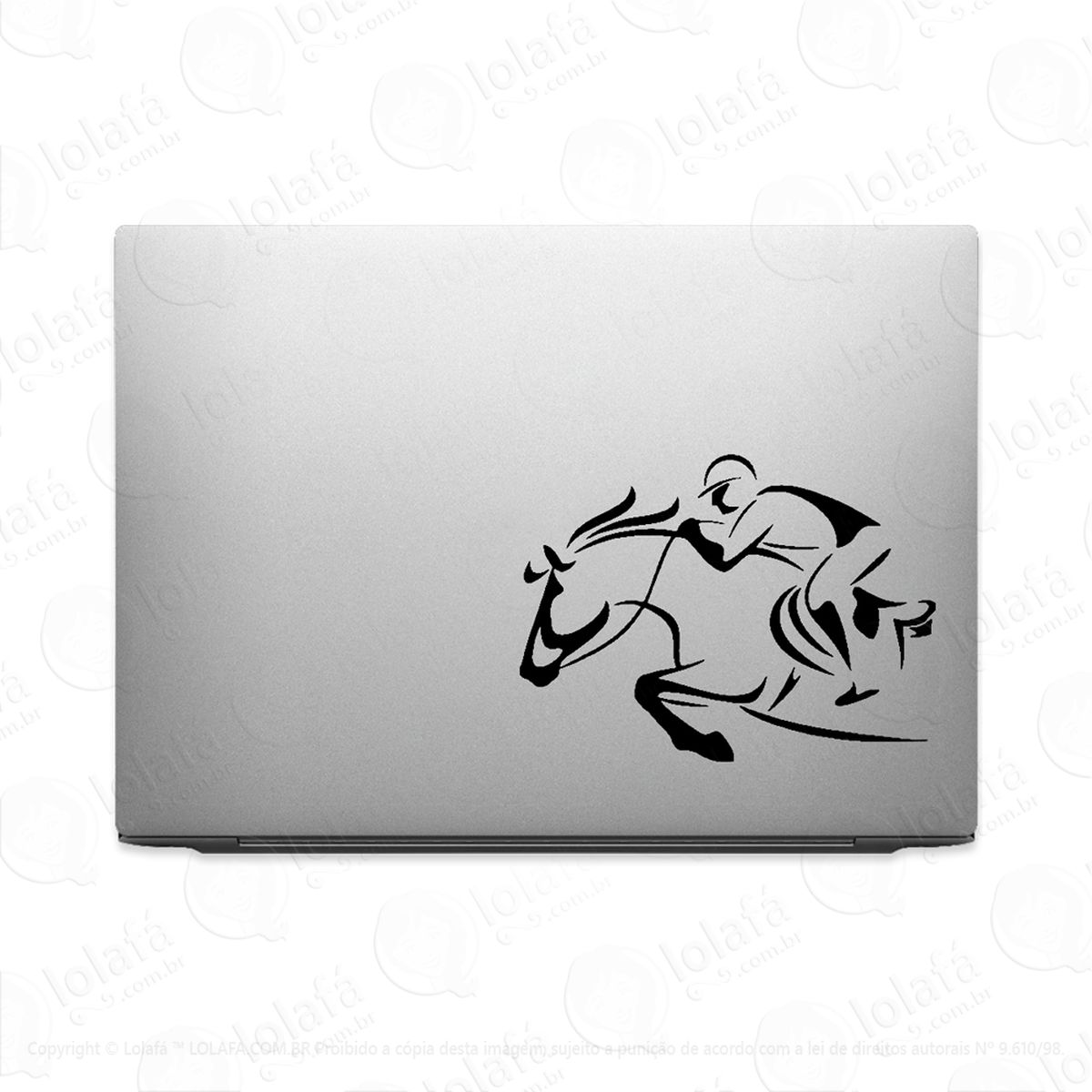 adesivo para notebook hipismo equitação cavalo mod:2735