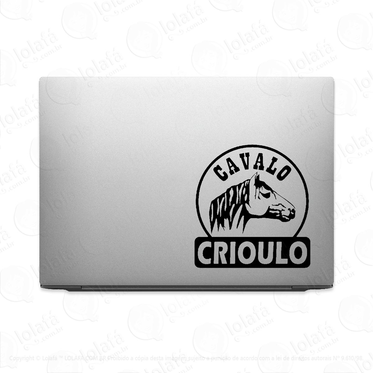 adesivo para notebook cavalo crioulo fazenda mod:2742