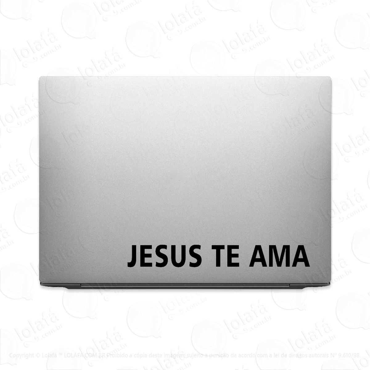 adesivo para notebook jesus te ama mod:2747