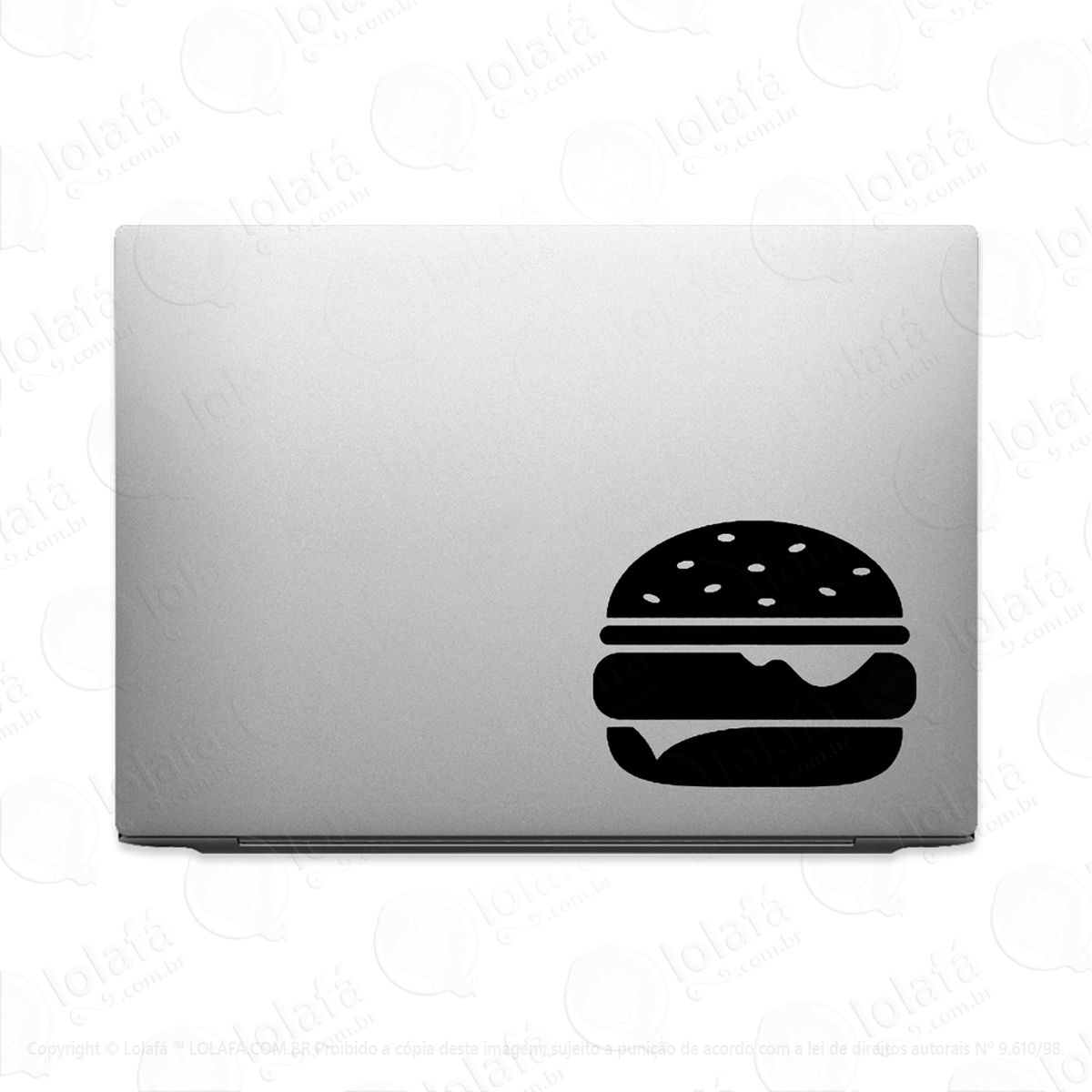 adesivo para notebook lanche hamburguer de lanchonete mod:2797