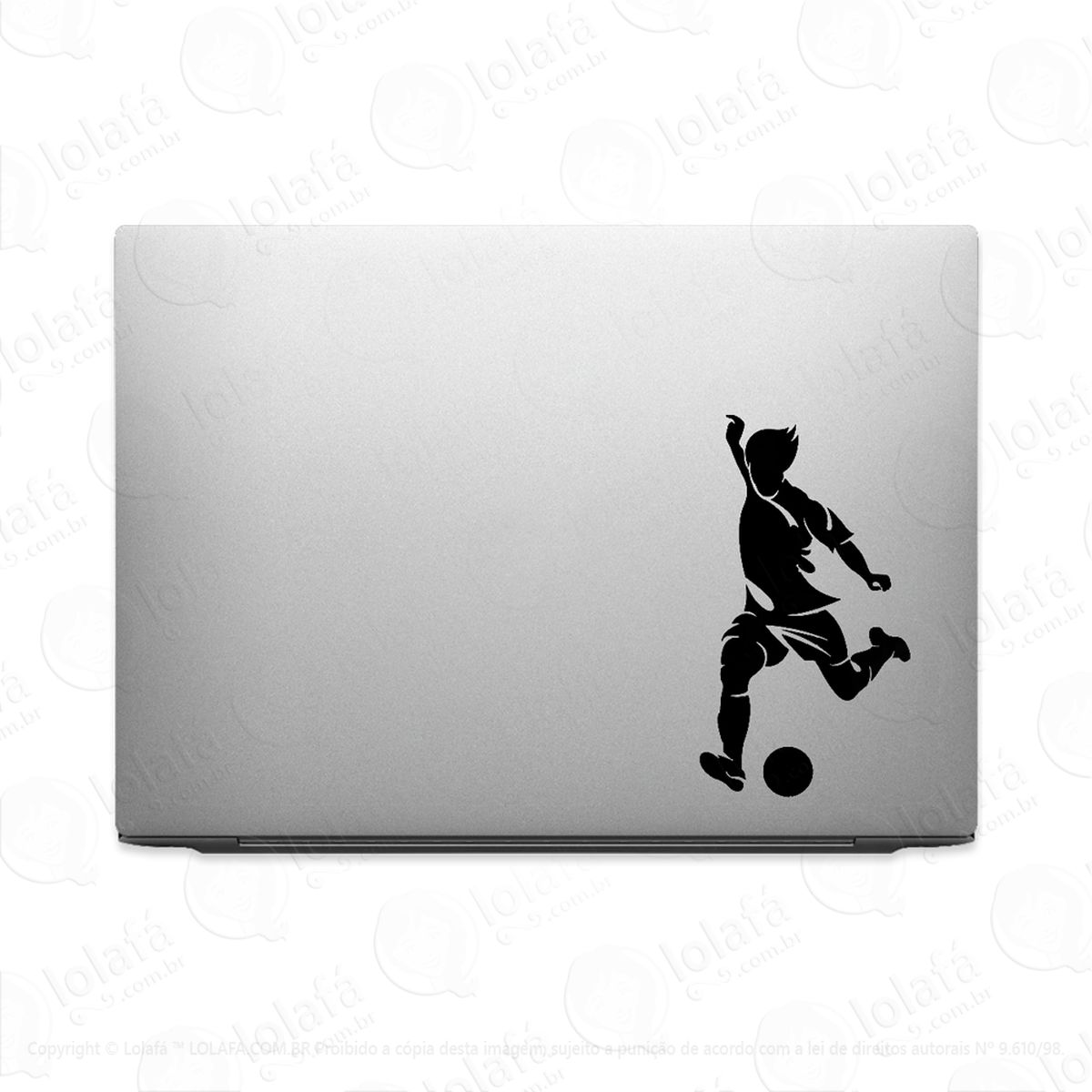 adesivo para notebook jogador futebol e futsal mod:2823