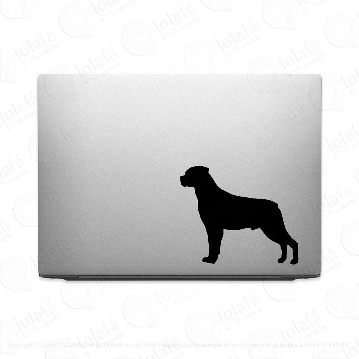 adesivo para notebook cachorro raça rottweiler mod:2840