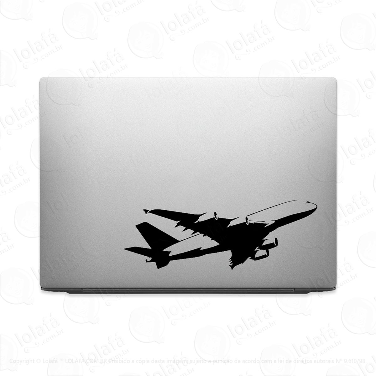 adesivo para notebook avião airbus mod:2856