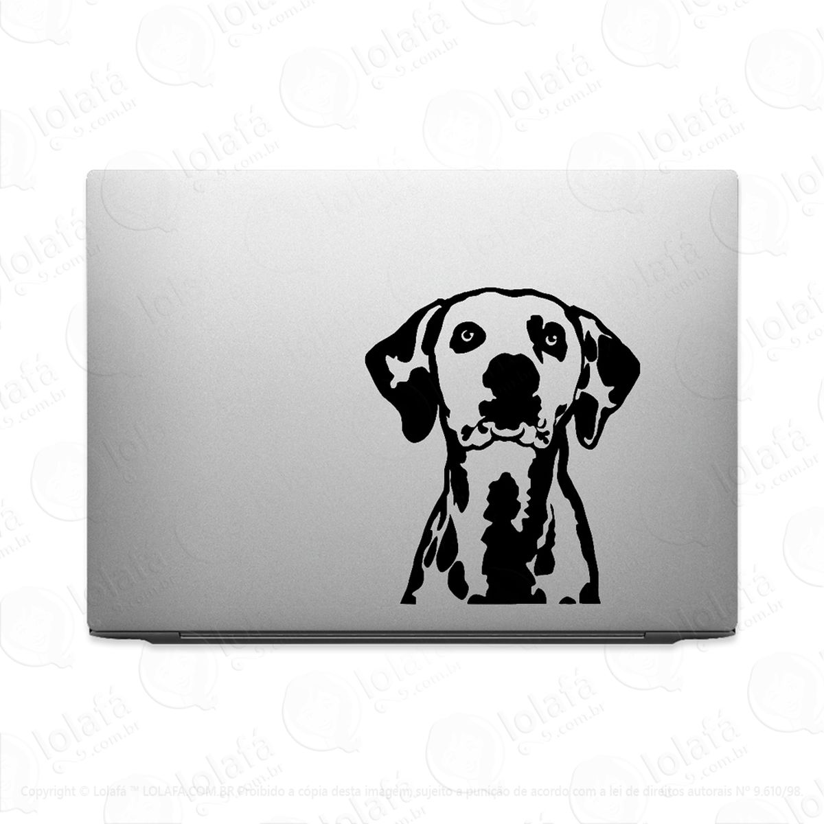 adesivo para notebook dálmata raça cachorro mod:2884