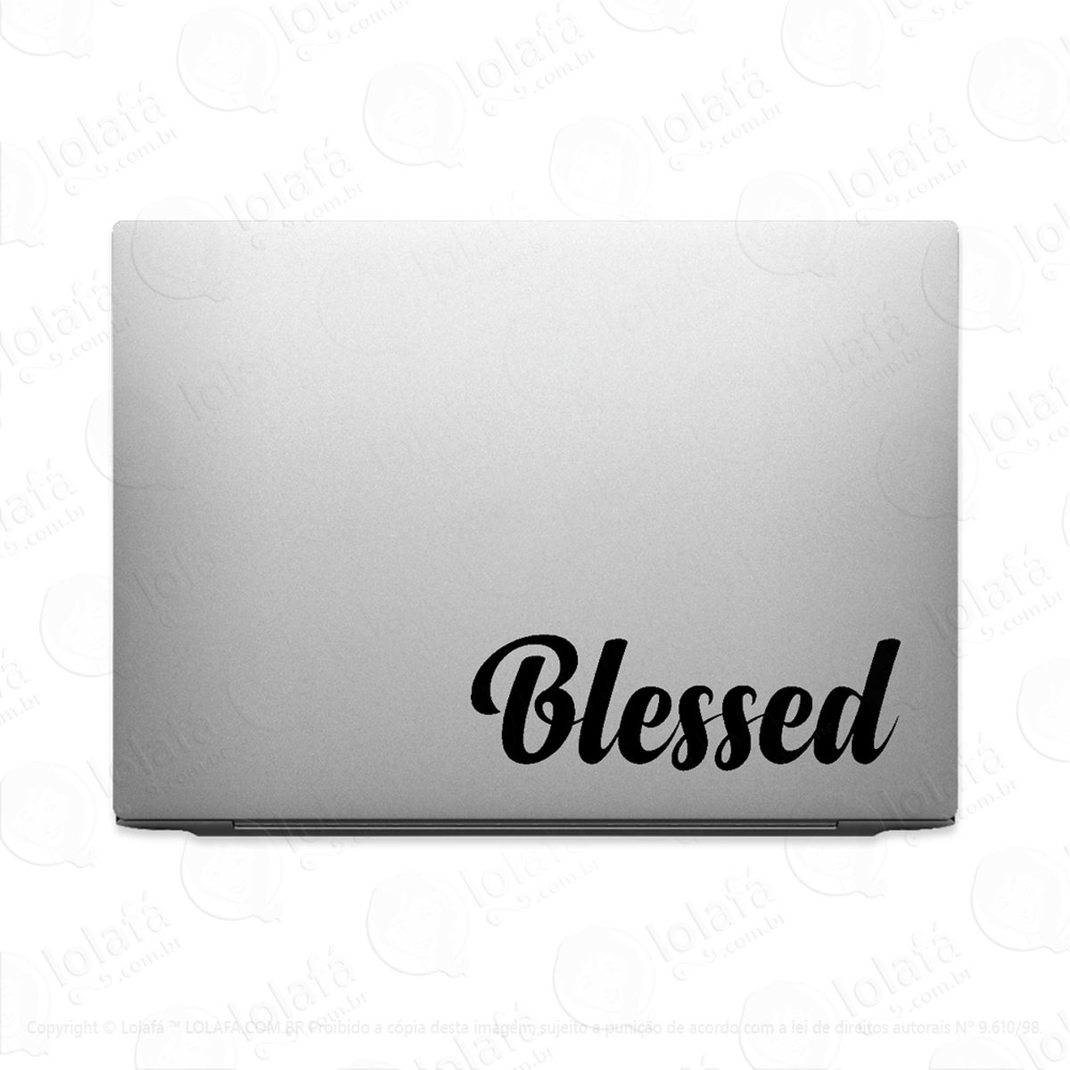 adesivo para notebook blessed - abençoado mod:2887