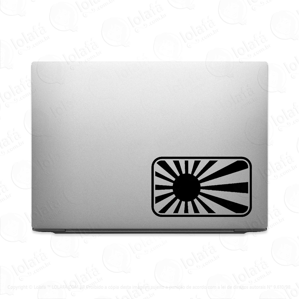 adesivo para notebook bandeira japão sol nascente mod:2891