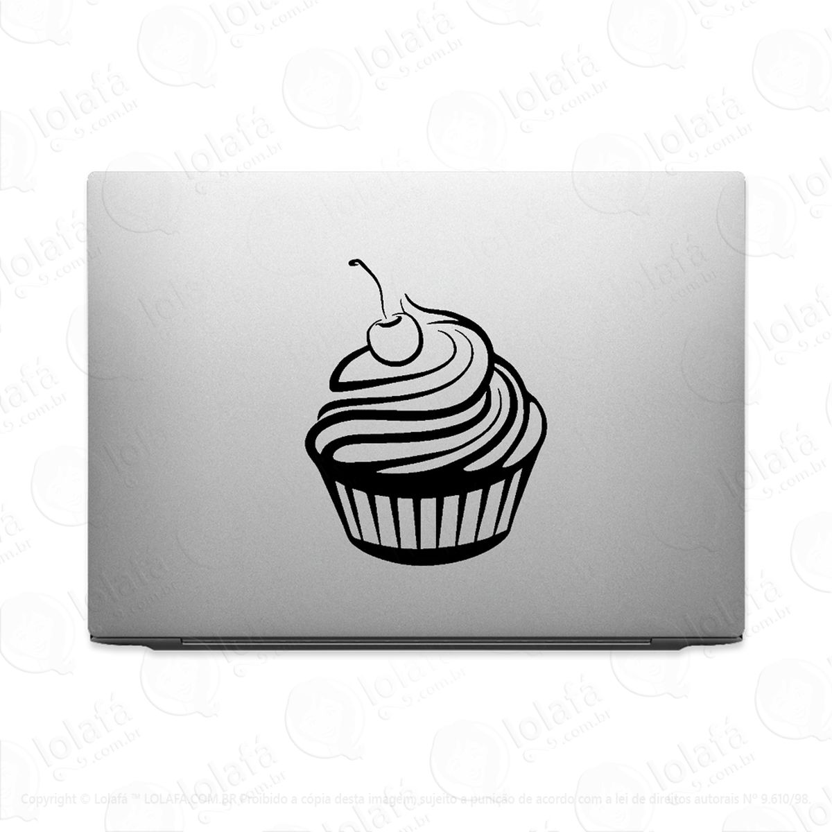 adesivo de notebook cupcake mod:2926