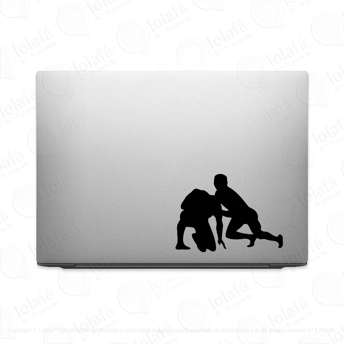 adesivo para notebook esporte luta livre masculina mod:2971