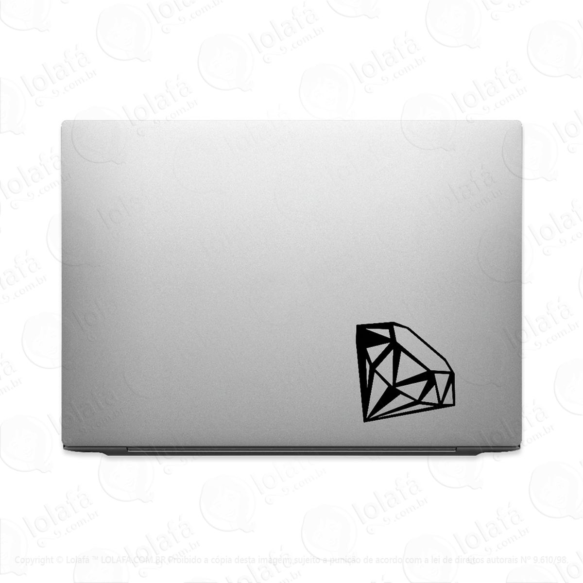 adesivo para notebook pedra de diamante jóias naturais mod:2977