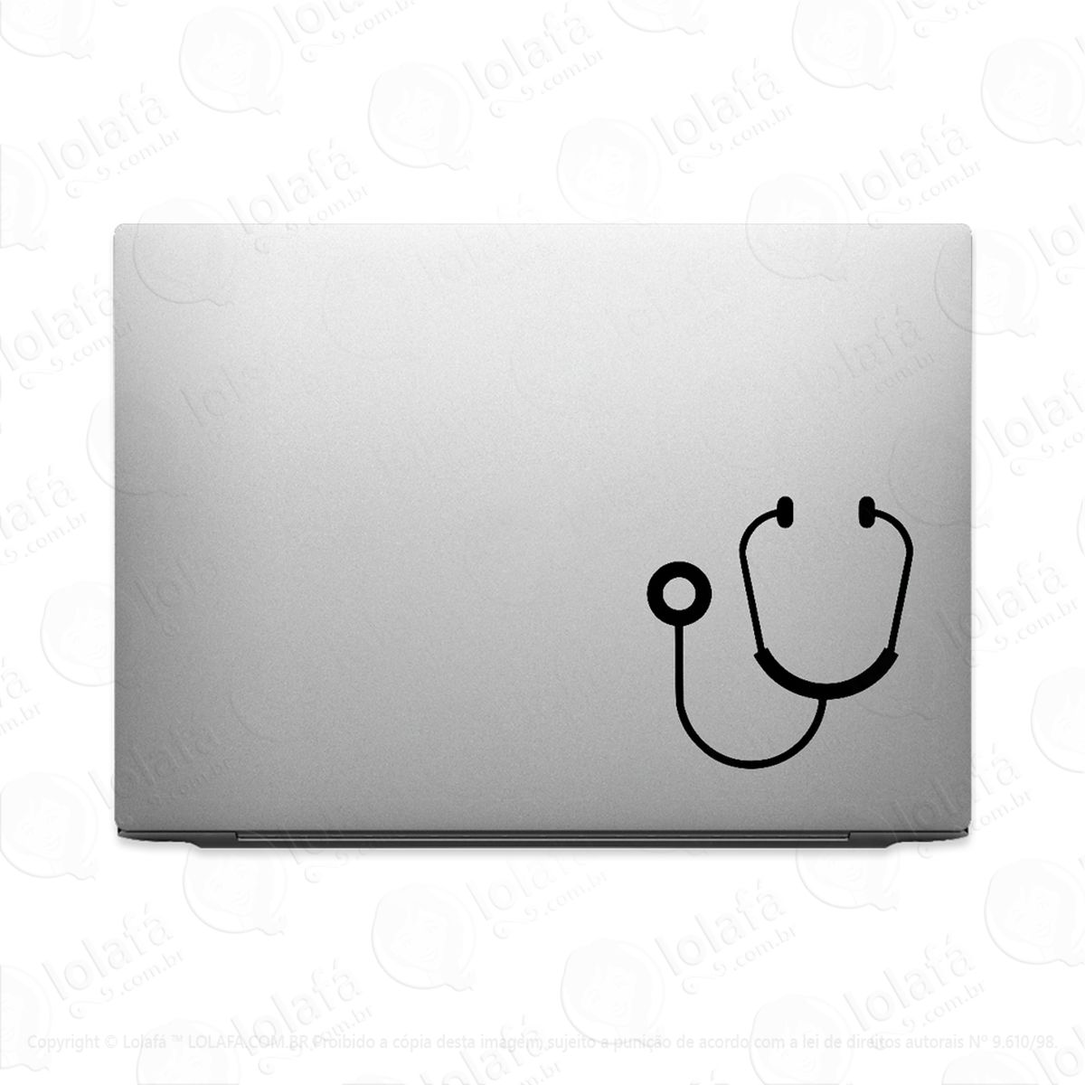 adesivo notebook pc médico profissão medicina estetoscópio mod:2979