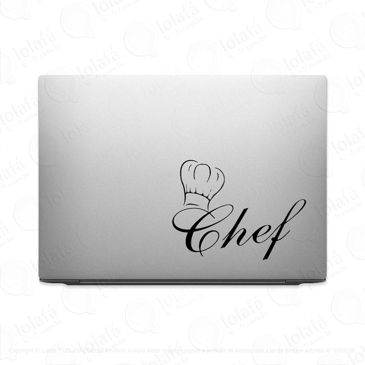 adesivo para notebook chef de cozinha mod:2998