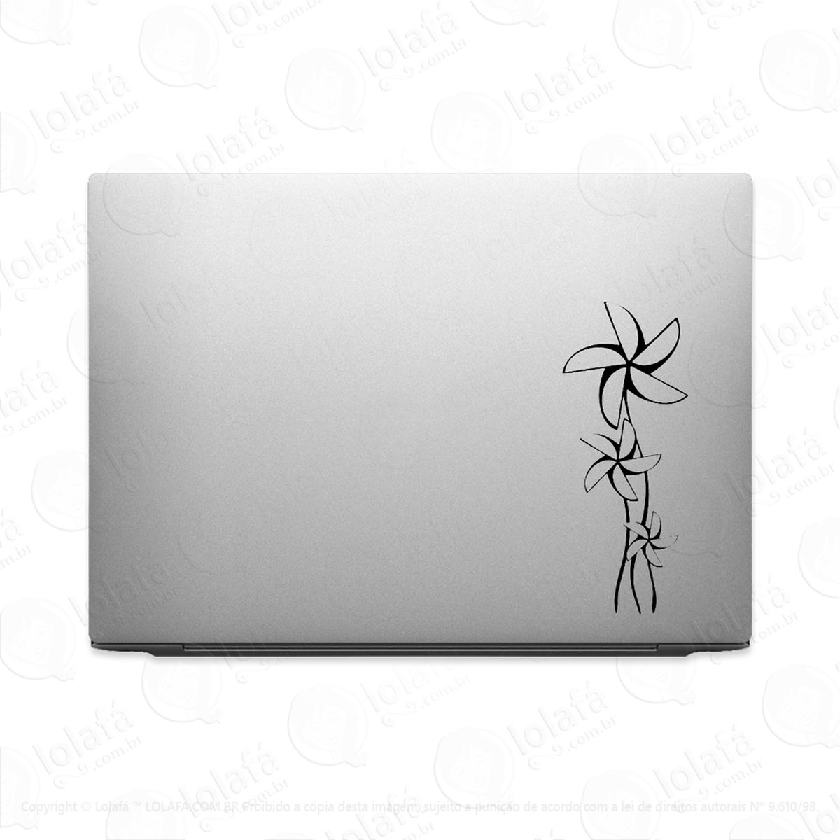 adesivo para notebook flores cata-vento mod:2999