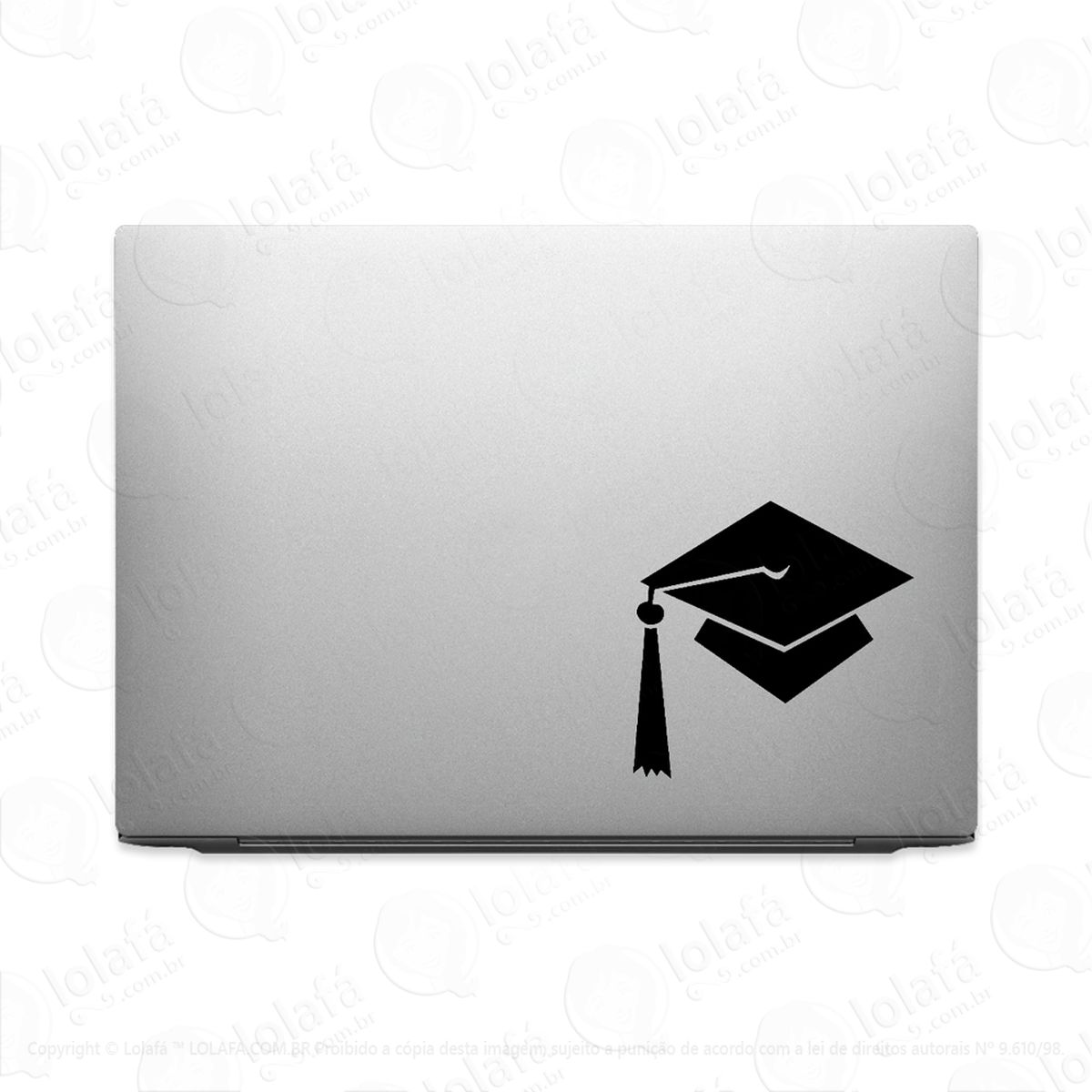 adesivo para notebook chapéu capelo graduação mod:3016