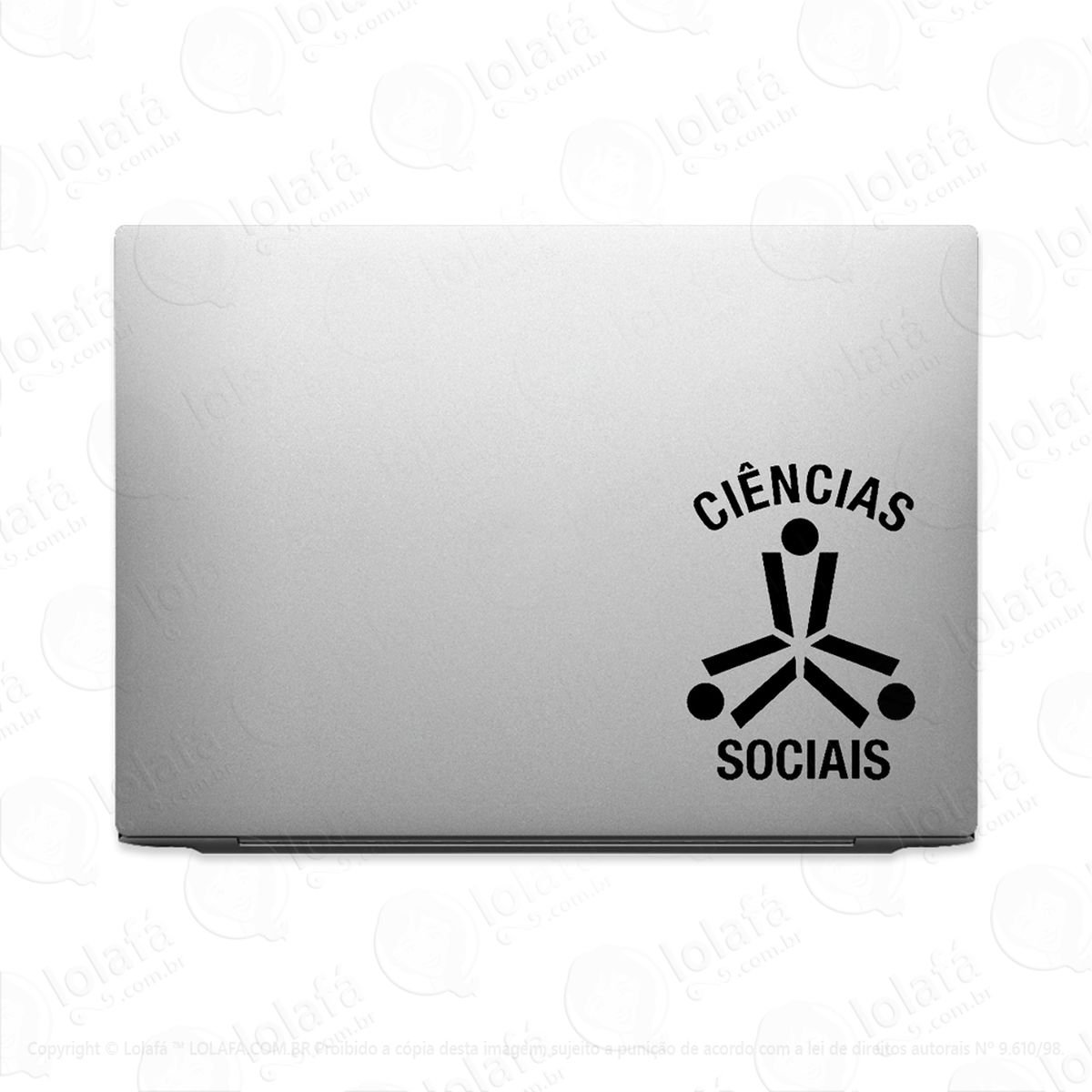 adesivo para notebook curso ciências sociais mod:3026