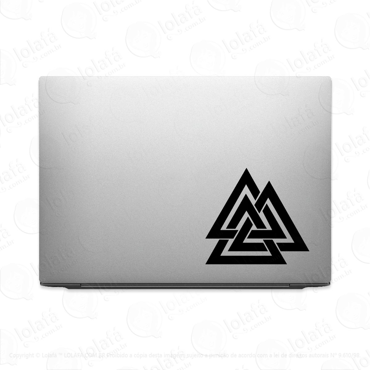 adesivo para notebook valknut símbolo nórdico mod:3036