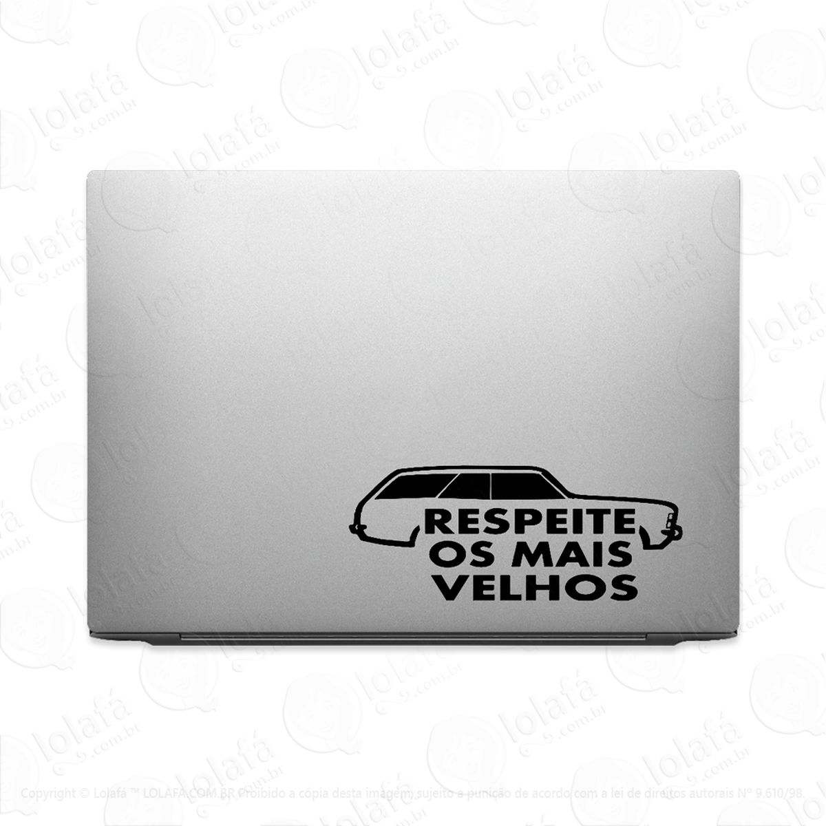 adesivo para notebook respeite mais velhos caravan mod:3042