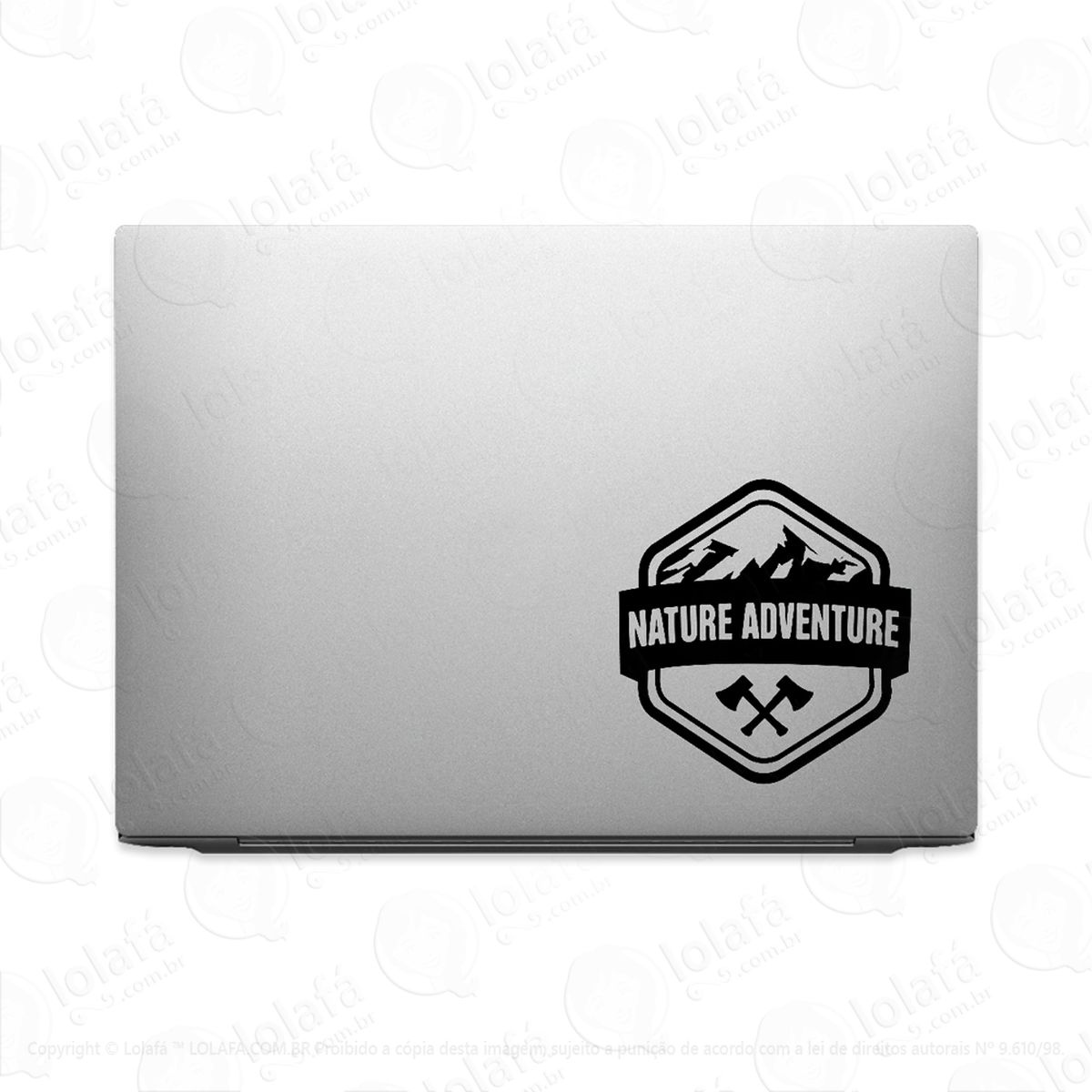 adesivo para notebook emblema aventura natural mod:3082