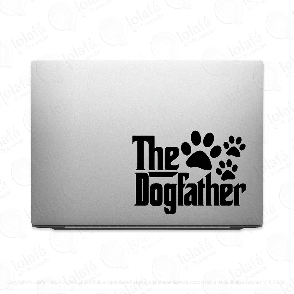 adesivo para notebook the dogfather pai de cachorro mod:3084