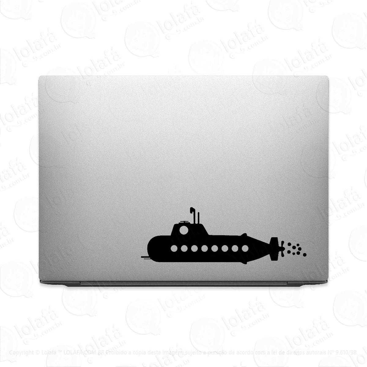 adesivo para notebook submarino embarcação mod:3103