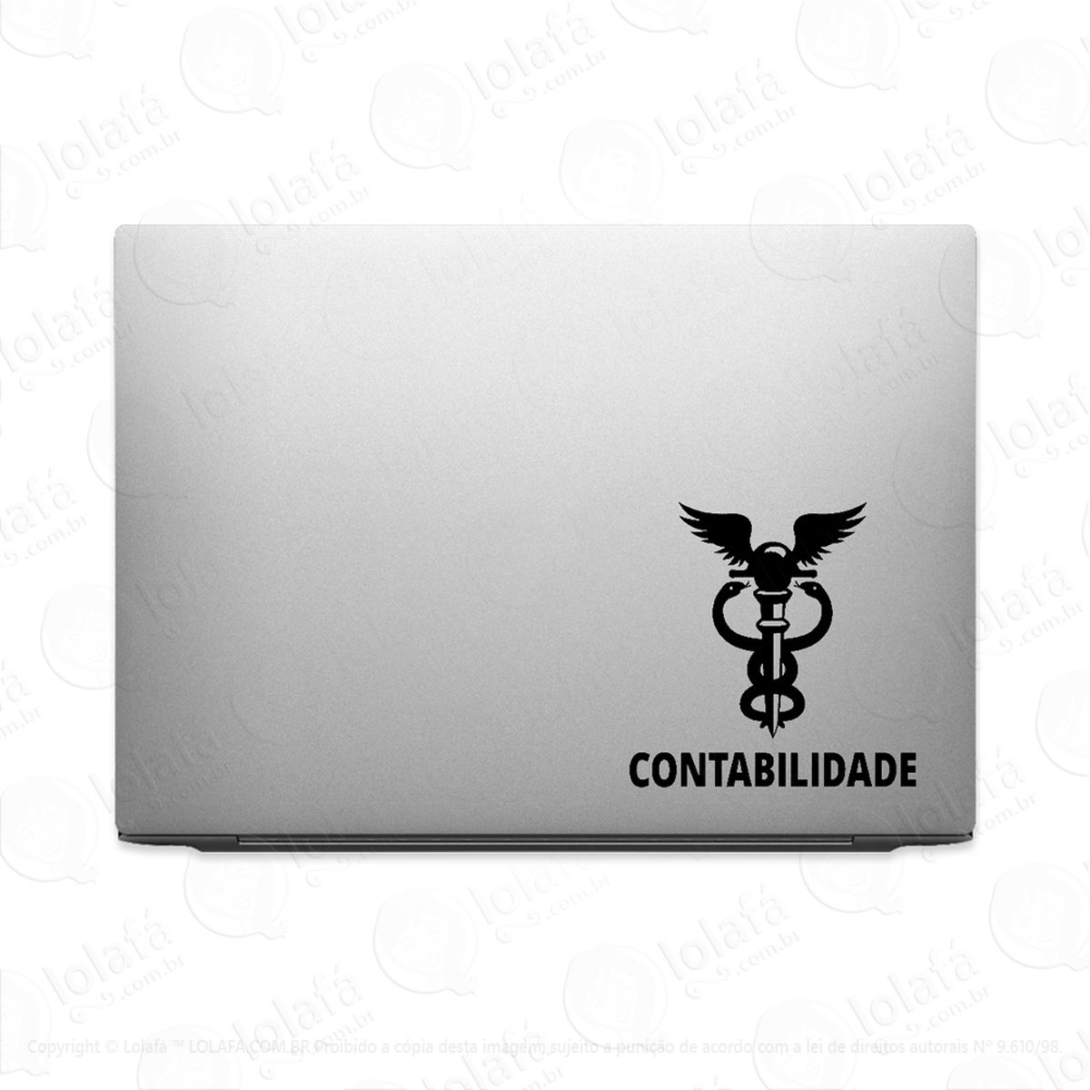 adesivo para notebook contabilidade cursos faculdade mod:3117