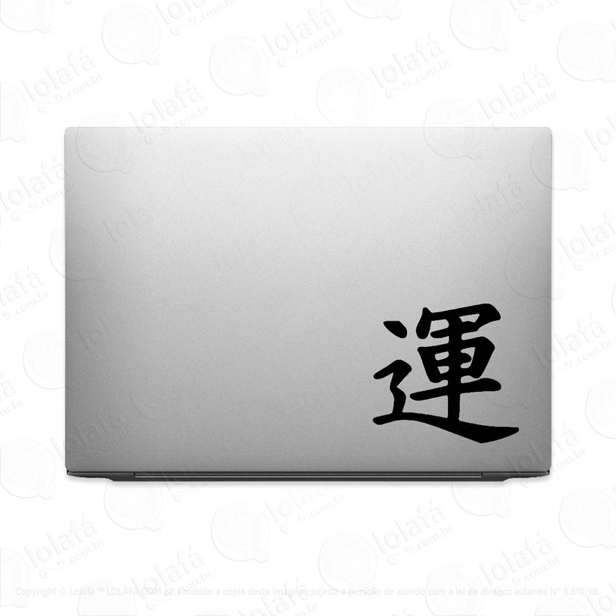 adesivo para notebook sorte kanji japonês mod:3121