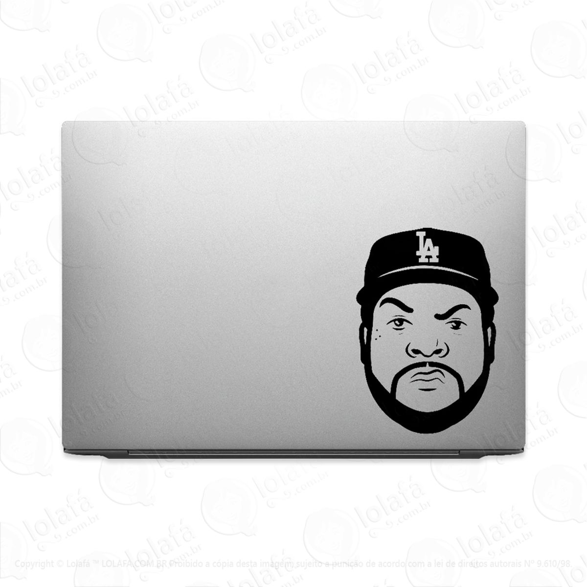 adesivo para notebook ice cube rapper música mod:3198