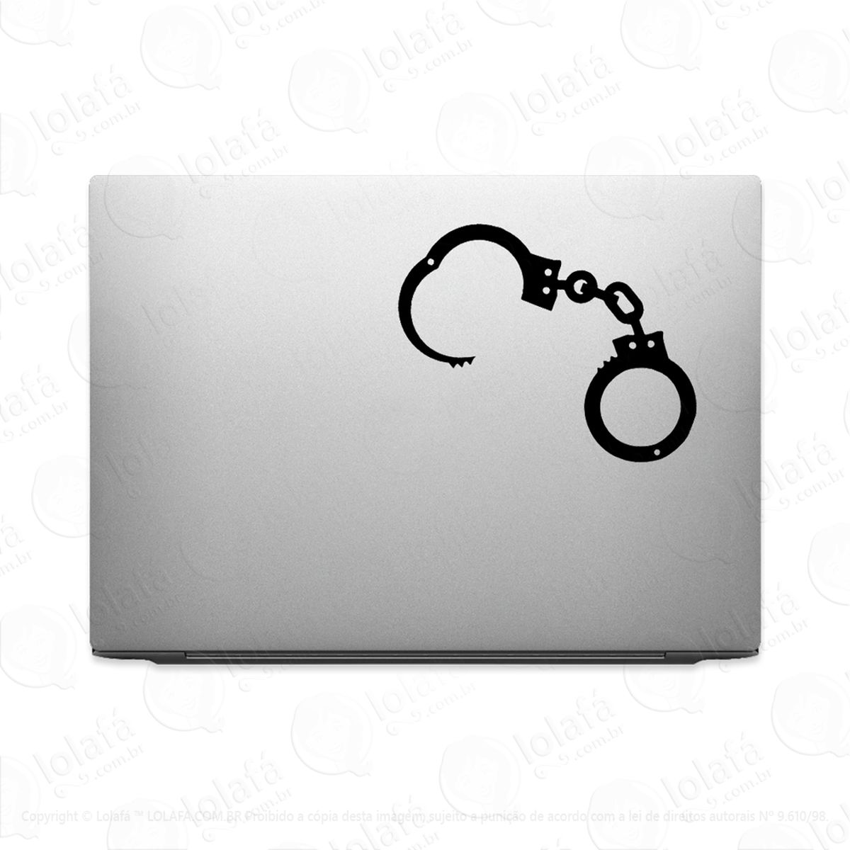 adesivo para notebook algemas handcuffs mod:3211