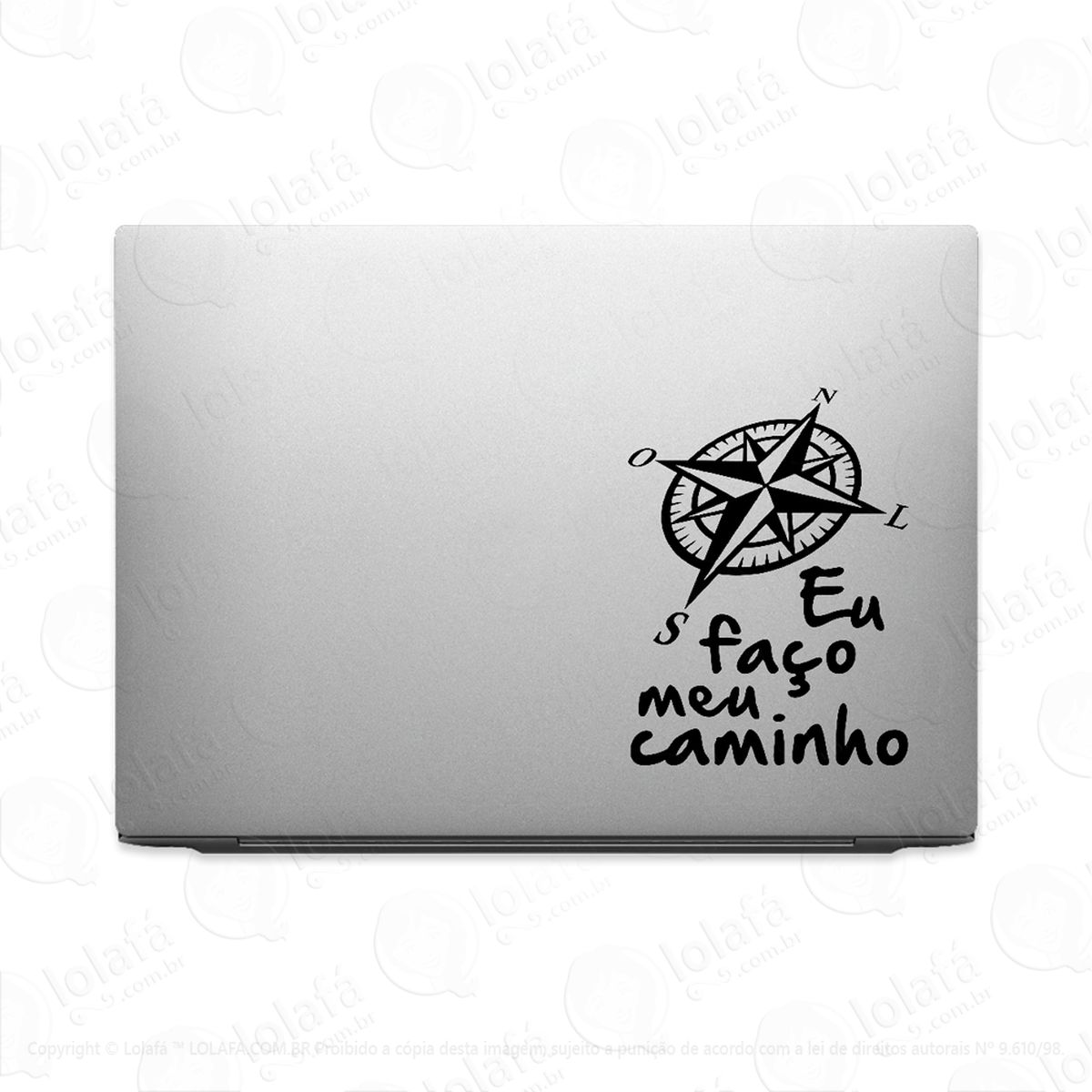 adesivo para notebook eu faço meu caminho mod:3241