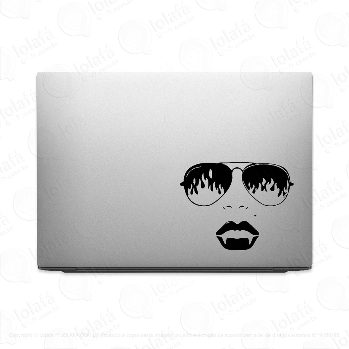 adesivo para notebook mulher vampira mod:3242